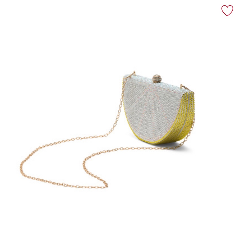 Crystal Embellished Lemon Slice Clutch - Picture 5 of 6